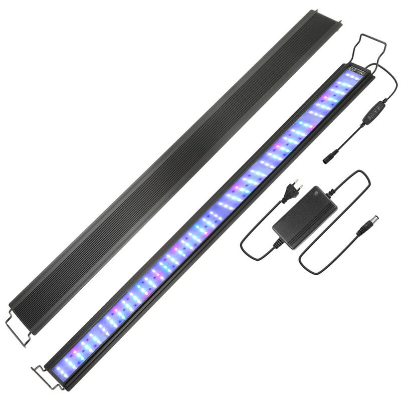 Hengda 45W Acquario led con timer decorazione pesci d'acqua salata rgb. 107-130cm