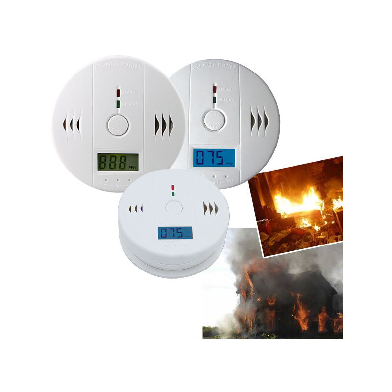 Randaco - Détecteur de Fumée Détecteur d'Incendie Intelligent 3 pièces