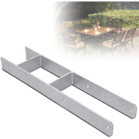 Randaco 4X H-Anchor Post Support Carport Post Anchor zincato a caldo durevole 101MM