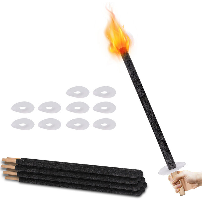 Randaco - 50x Lumières Flamme flambeaux de jardin flambeau de jardin fiançailles cireflambeaux de jardin temps de combustion 45 min