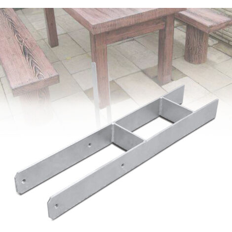 Randaco 6X H-Anchor Post Support Carport Post Anchor zincato a caldo durevole 101MM