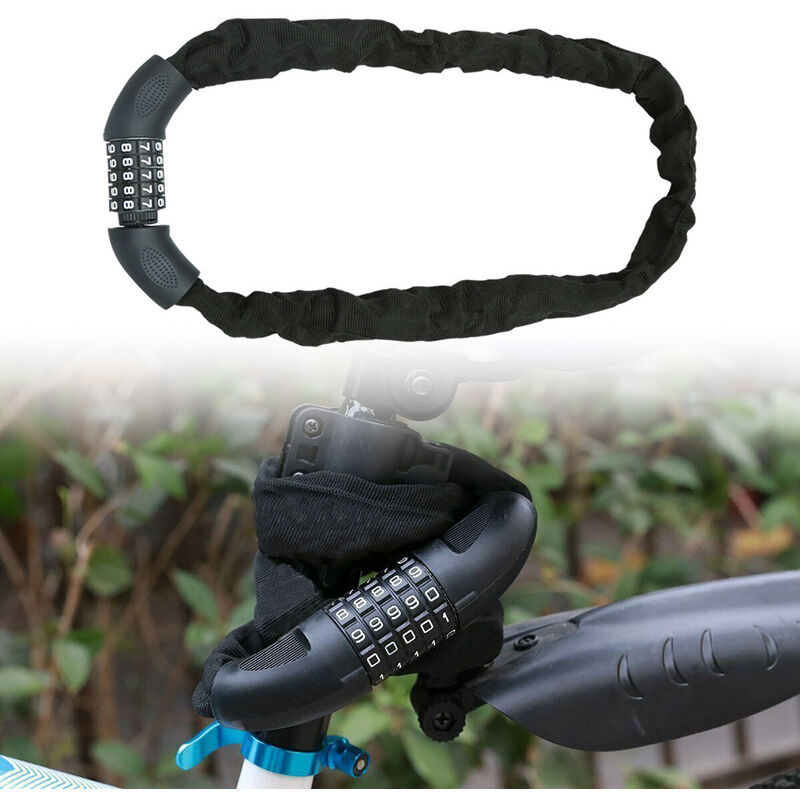 Randaco - Antivol pour vélo 120cm à combinaison pour vélo Antivol à câble pour cyclomoteur