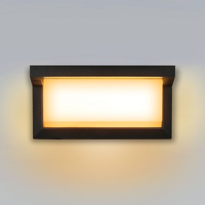 Randaco - einfeben Applique Murale led 18W capteur led IP65 éclairage extérieur avec détecteur de mouvement patios jardins blanc chaud