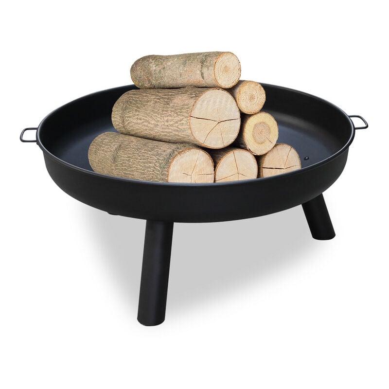Randaco - Hengda Bac à feu 82cm Bac à plantes Feu de terrasse Grille avec poignées