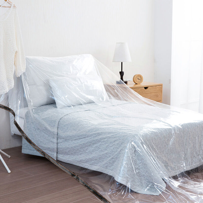 Randaco - Bâche Transparente avec Oeillets Exterieur Plastique Serre terrasse bâches de Protection étanche pour extérieur Meubles Jardin 3x4m