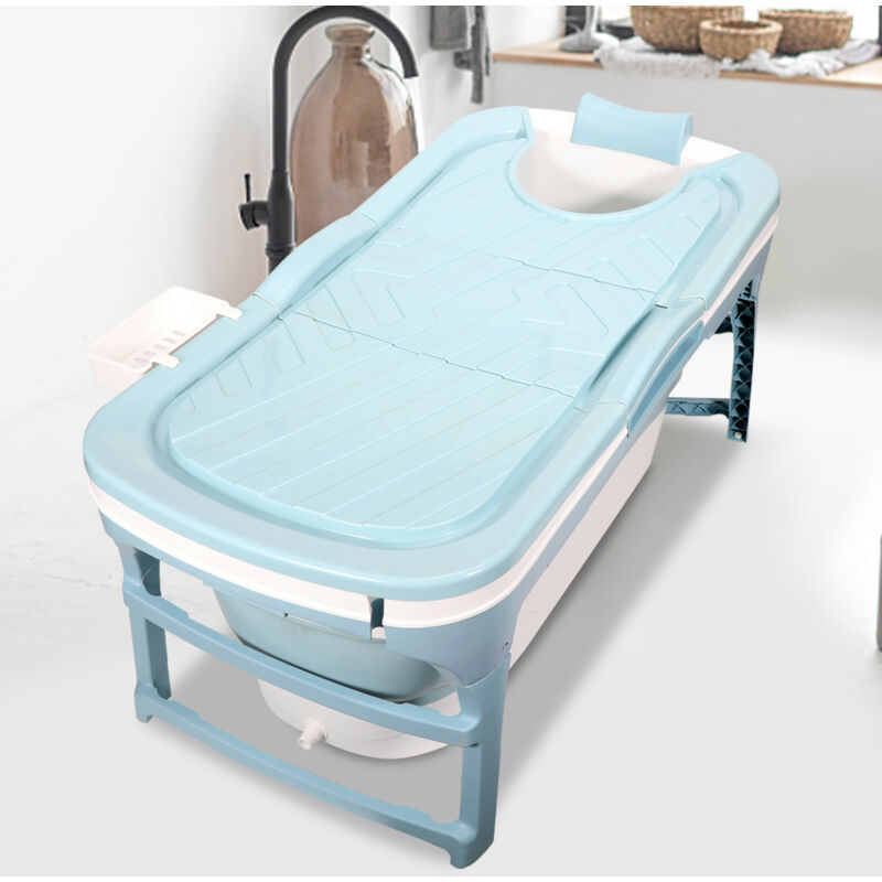Randaco - einfeben Baignoire Pliable Baignoire Pliante Portable pp+tpe Pliable avec Poignée 118x60x50cm pour Enfant et Adulte