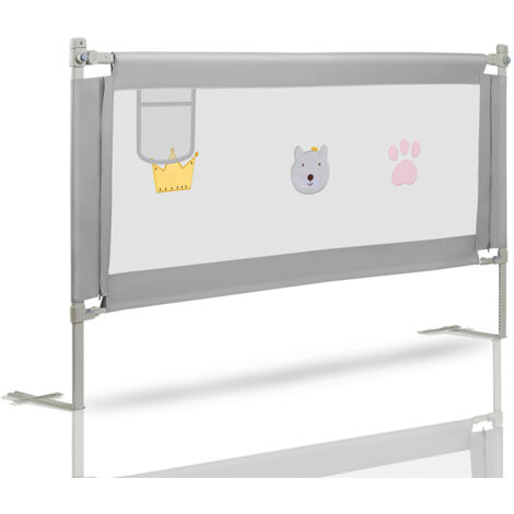 Randaco Barrière de lit barrière de protection de lit pour enfant pour bébé barrière de sécurité pour lit enfant 200cm