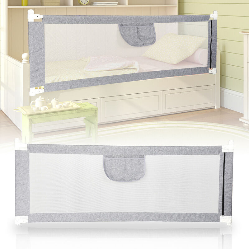 Randaco - Barrière de Lit Extra-Large de Protection de Lit pour Tout-Petit Accessoire de Chambre pour Garçons et Filles 180 cm