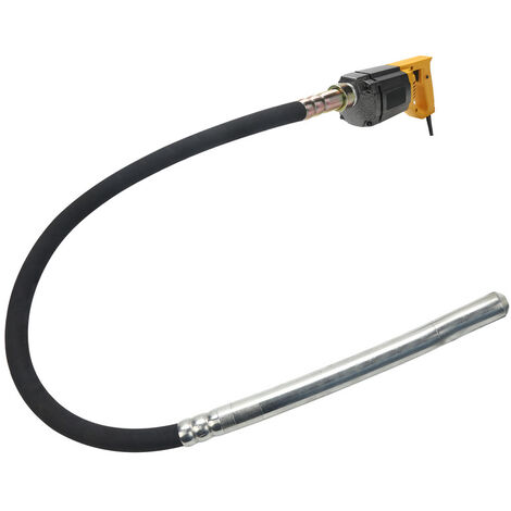 Randaco Betonrüttler Innenrüttler Einhand Vibrator 1000W Rüttelflasche Betonverdichter - Gelb