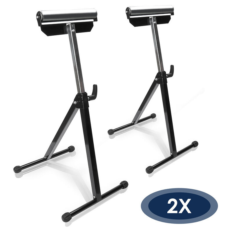 Support à Rouleau Servante d'atelier à Rouleau jusqu'à 60 kg avant et réglable en hauteur 68.2-108 cm - Randaco