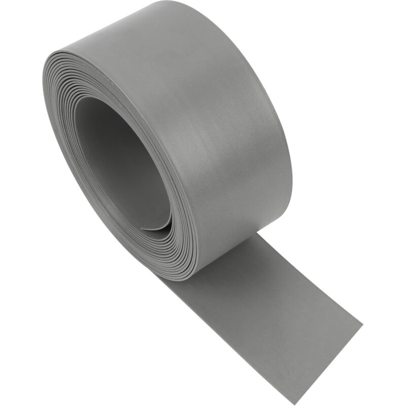 Randaco - einfeben Bordure de pelouse Bordure de lit en plastique dur Bordure de pelouse Bordure de tonte Jardinage 10 m 10 cm gris