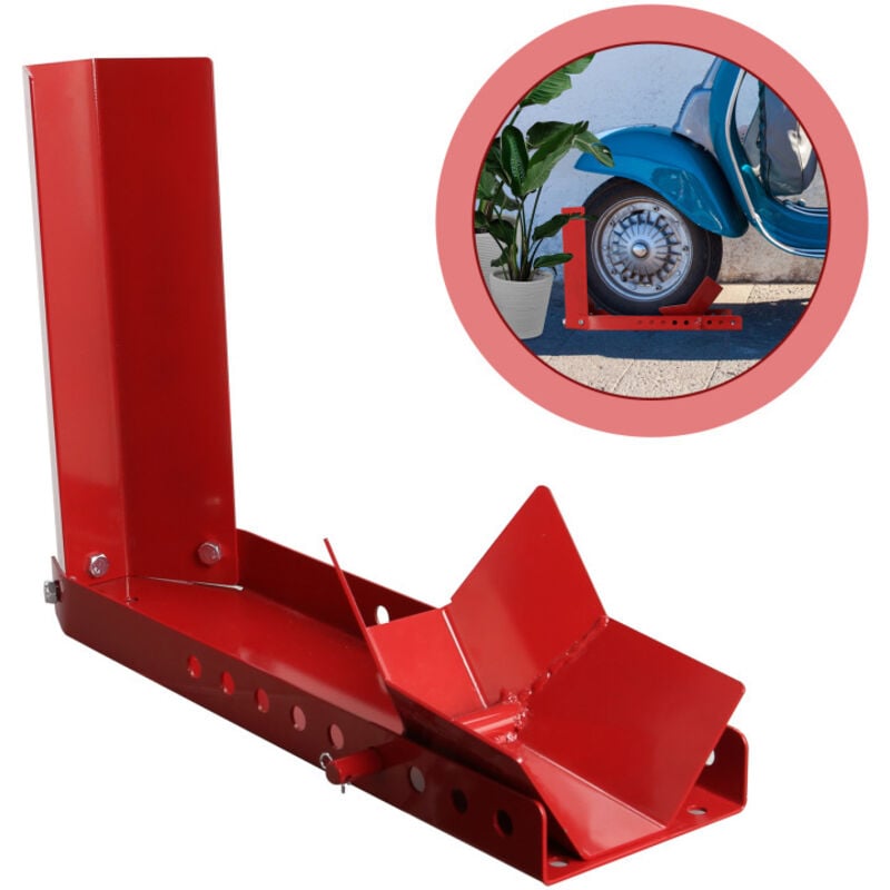 Béquille Moto Atelier et Transport Universelle - leve-moto, plateforme de levage pour motos, bequille atelier moto - rouge