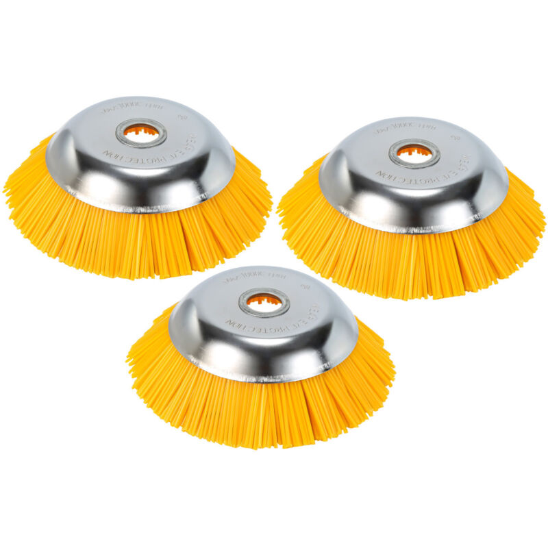 Randaco Brosse à mauvaises 3pcs 8 pouces 25,4 x 200 mm herbes en nylon