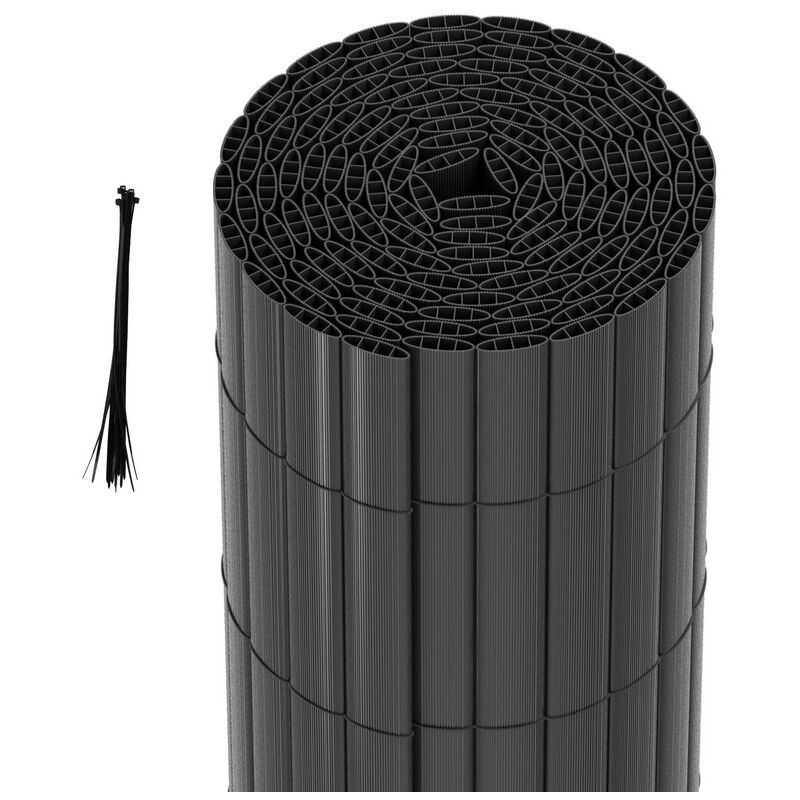Canisse en PVCBrise-vue en pvc Clôture d'intimité Protection de Visibilité Résistant uv et aux intempériesAnthracite 80x300cm - Hengda