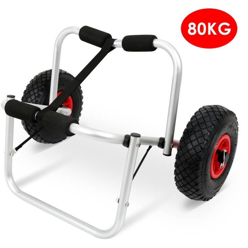Randaco Carro de Transporte para Kayak con Ruedas – Carro para Canoa y Kayak – Soporte Plegable para un Transporte Fácil (2 Unidad)