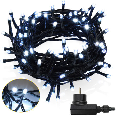 Randaco Catena luminosa LED 30m 300 LED Decorazione Natalizia – Decorazione per Matrimonio, Natale, Interno ed Esterno Bianco Freddo