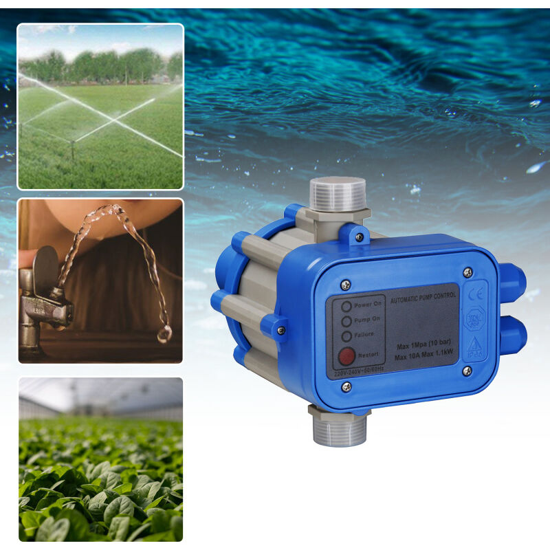 Randaco - swanew Contrôleur de pression de pompe sans fil 10 bar - Pressostat Jardin