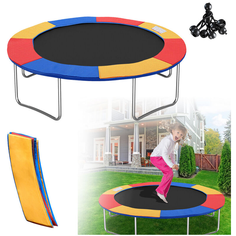 Swanew Coussin de Protection pour Trampoline de Remplacement Trampoline Couverture Rembourrage résistant aux intempéries et uv Anti-déchirure Coloré