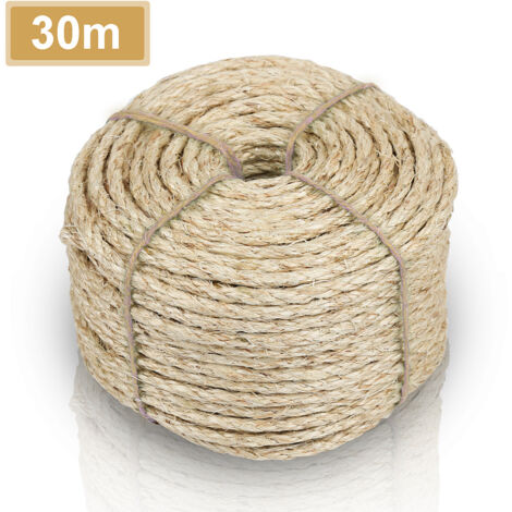 Randaco Cuerda de sisal Cuerda natural Árbol natural para gatos Árbol para gatos de exterior3000x0.8cm
