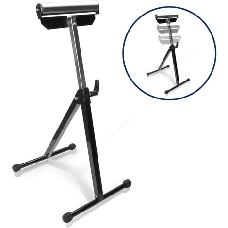 Randaco Ensemble de 1 support à rouleaux 68-108CM Support à rouleaux réglable en hauteur établi - 1 support à rouleaux ， 90 kg de capacité de charge, 30 cm de large