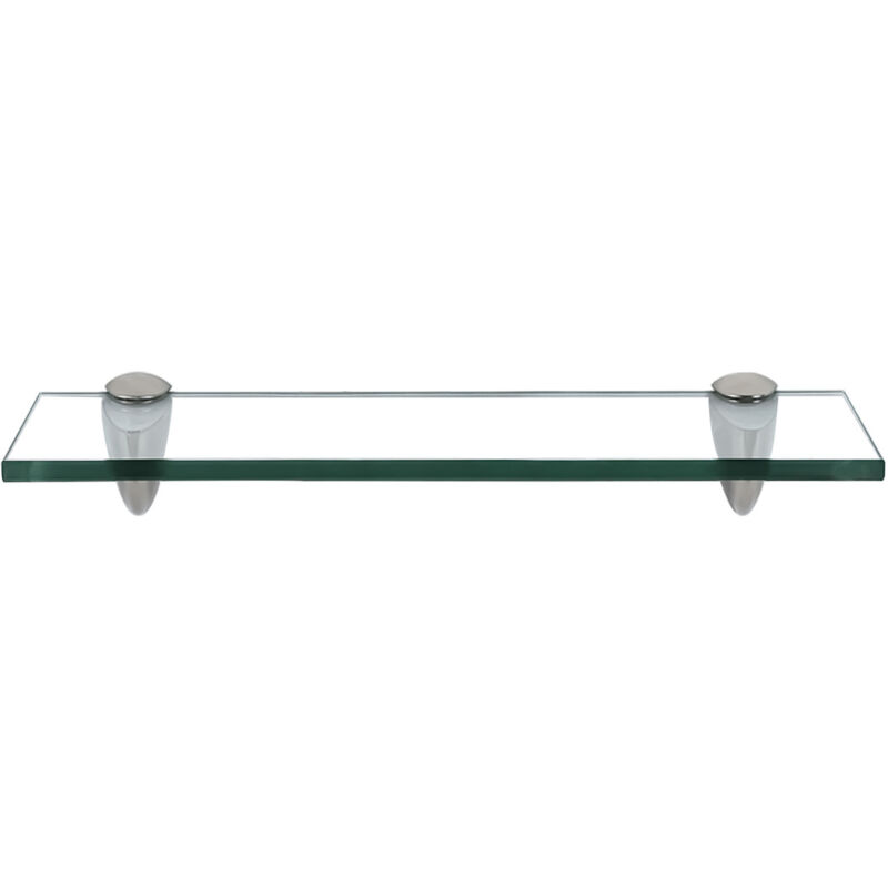 Randaco Étagère murale Verre,Tablette en verre de salle de bain 40 x 10 cm 8 mm Transparent