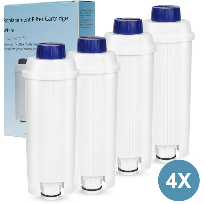 Randaco - Filtre eau pour Delonghi remplacement pour DeLonghi dls C002 ecam etam EC680 EC800 machine à café automatique machine à expresso 4×