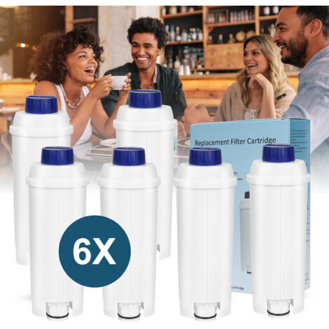 Randaco Filtro acqua per Delonghi sostituto per DeLonghi DLS C002 ECAM ETAM EC680 EC800 macchina caffè automatico macchina espresso 6×