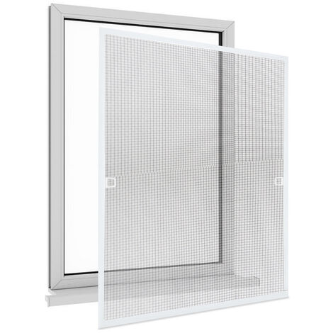 8x Fliegengitter Insektenschutz Mückenschutz Türvorhang Fenstergitter Rolle  Weiß