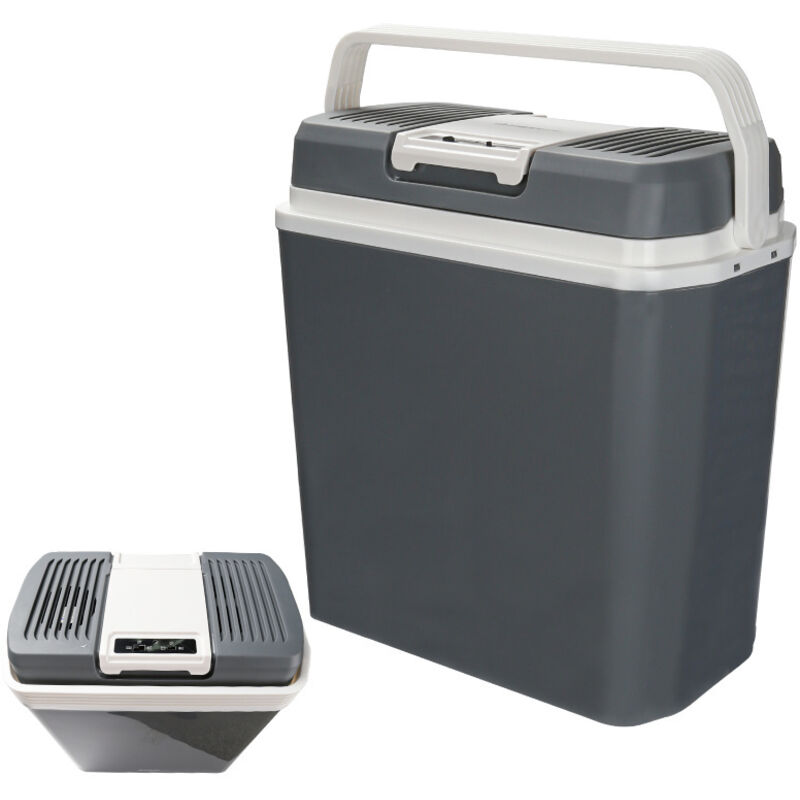 Randaco - einfeben Glacière électrique 24L portable thermoélectrique a++ 12V 230V maintien froid & chaud Voiture et Camping noir