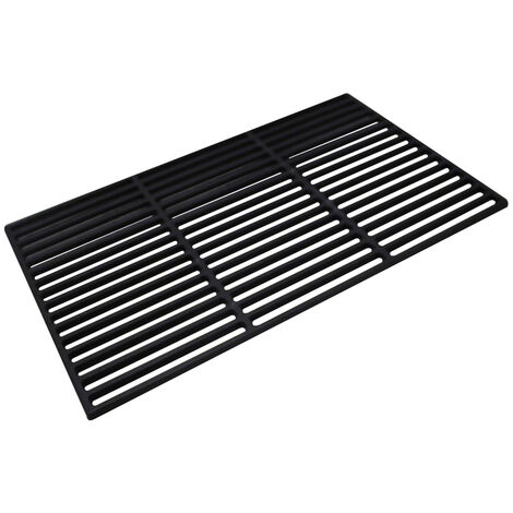 Randaco Grille carrée Grille en fonte Fixation barbecue Grille de barbecue Camping 42x28cm