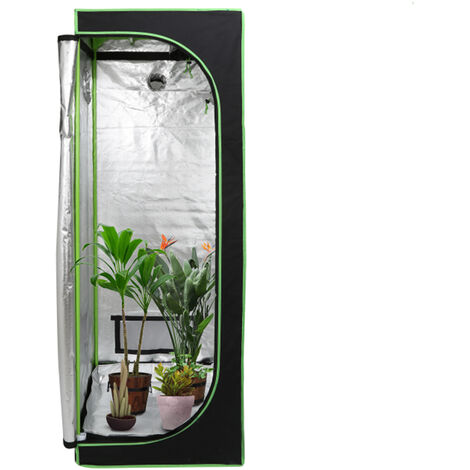 Randaco Growzelt Growbox Gewächshaus Indoor Pflanzenzelt 6060180CM - Schwarz