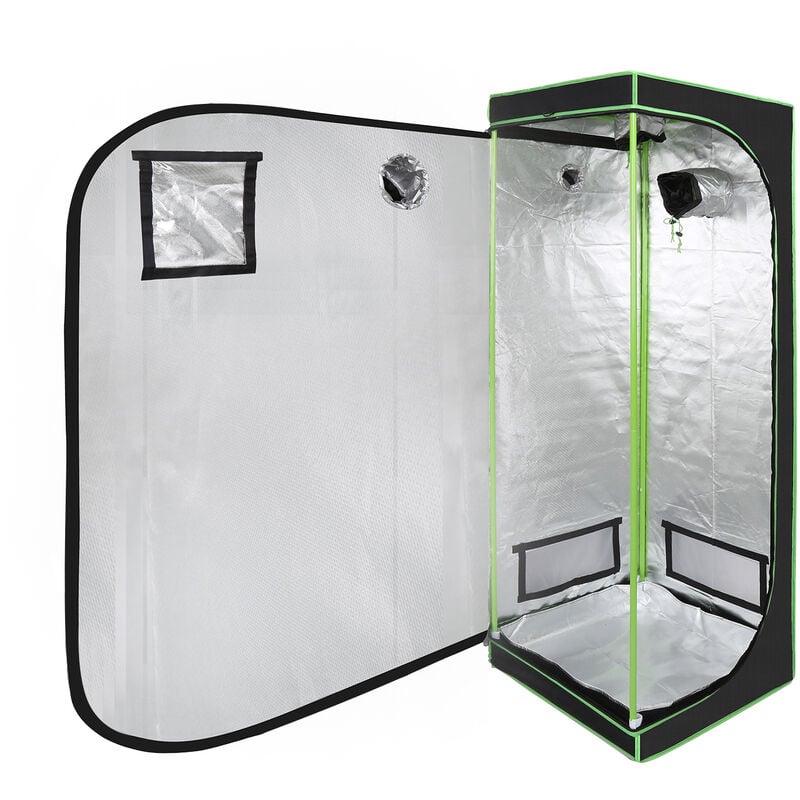 Swanew Growzelt Growbox Gewächshaus Indoor Pflanzenzelt 60x60x180CM