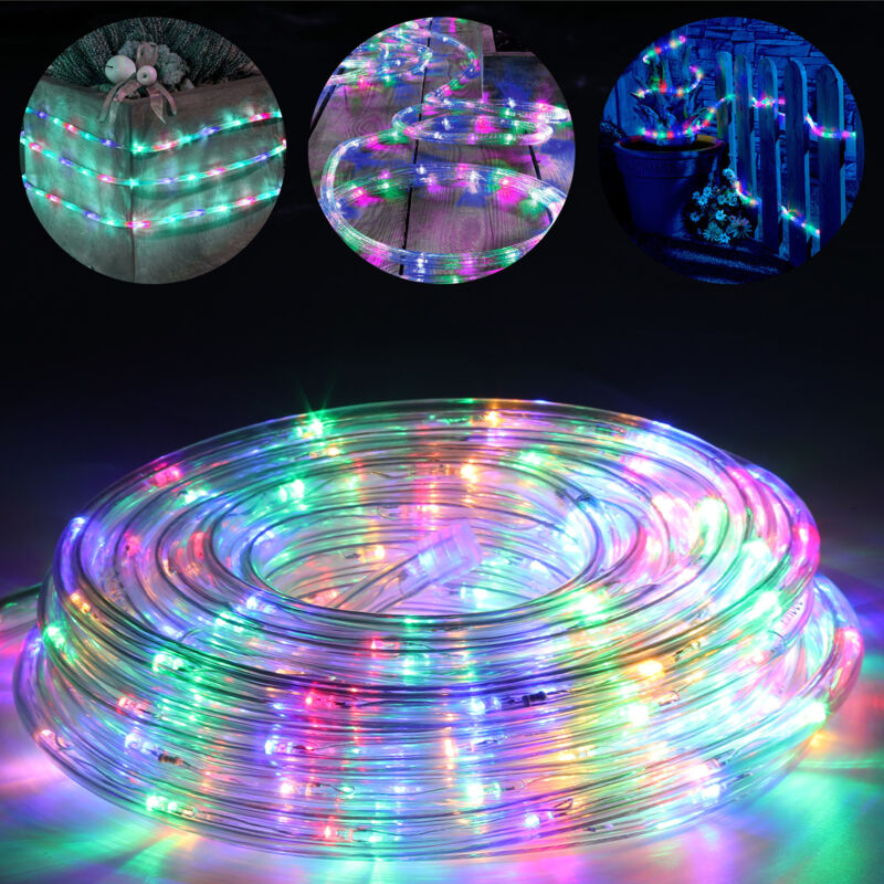 Randaco Guirlande lumineuse - Tube lumineux 30m 8 fonctions- multicolore - IP44