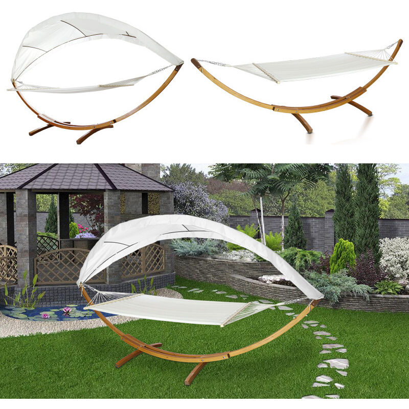 Swanew Hamac avec support Hamacs multi-personnes Support résistant aux intempéries 2 persons xxl Résistant aux intempéries Surface de couchage