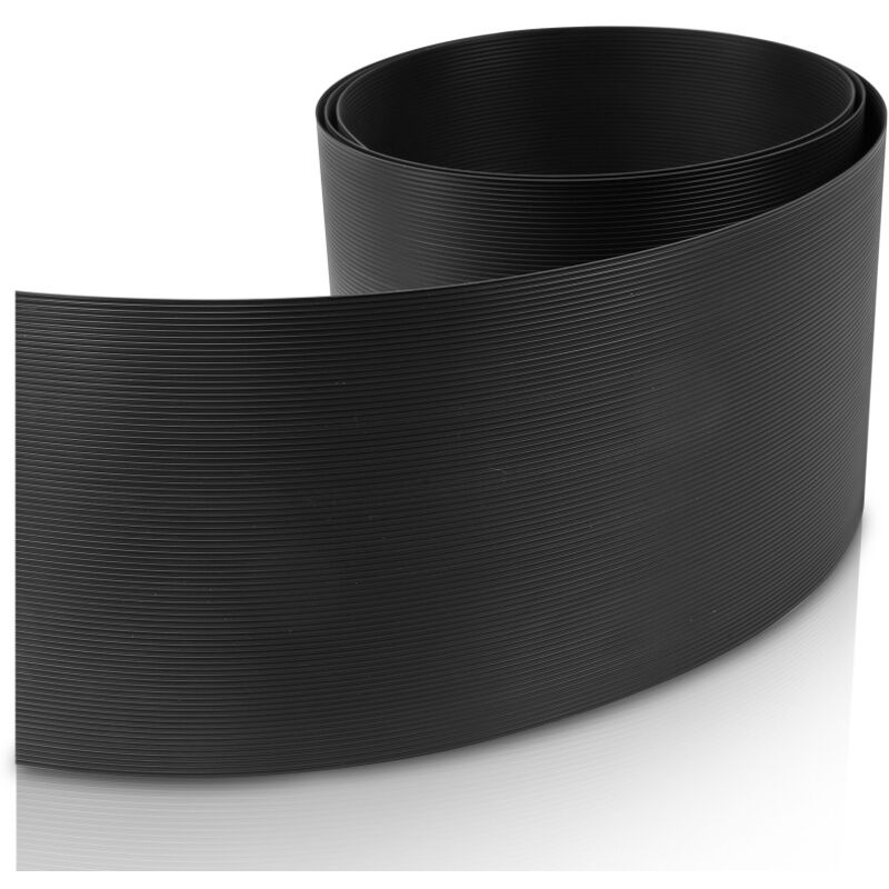 Randaco - swanew Hart pvc Bande d'intimité Jeu de double barres Anthracite 20x panneaux de clôture