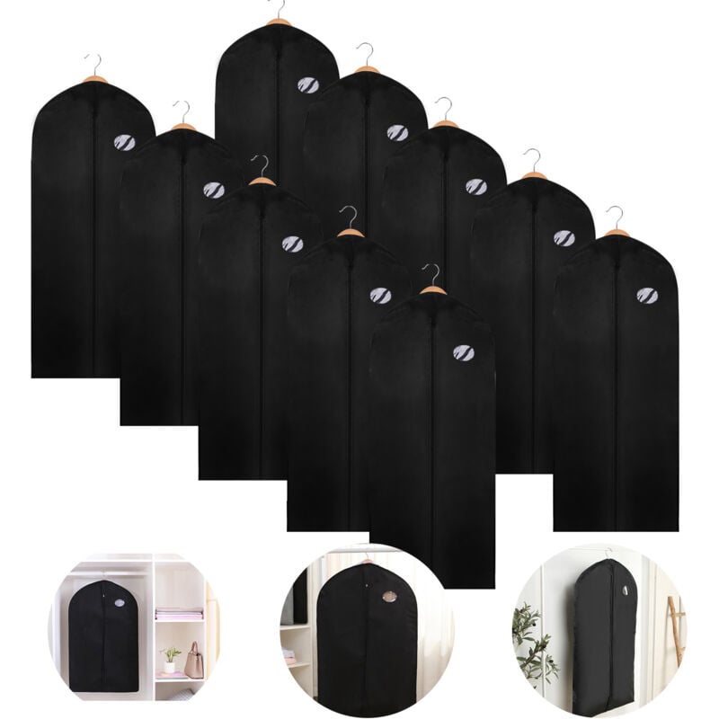 Randaco - swanew Housses de Vêtements, Housses de Protection, housse à vêtements,pour Chemise Costumes/Manteaux, Anti Poussière Etanche Mite Humidité