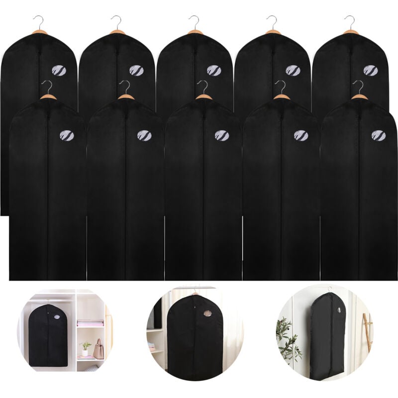 Randaco - einfeben Housses de Vêtements, Housses de Protection, housse à vêtements,pour Chemise Costumes/Manteaux, Anti Poussière Etanche Mite