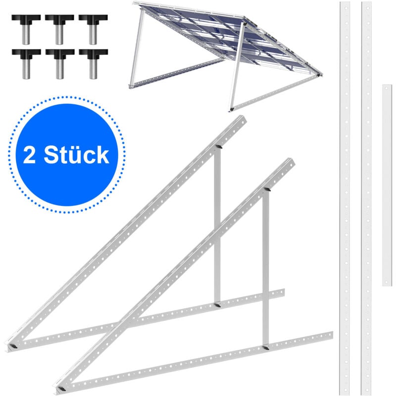 Randaco - einfeben Kit de Montage pour Panneau Solaire Support de Panneau Solaire en Aluminium 1040mm,Support pour panneau solaire pv 0-90