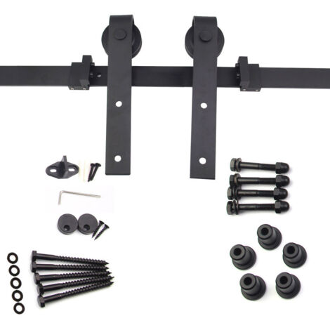 Randaco Kit per porte scorrevoli Sistema di montaggio per porte scorrevoli con binario Set completo 200cm