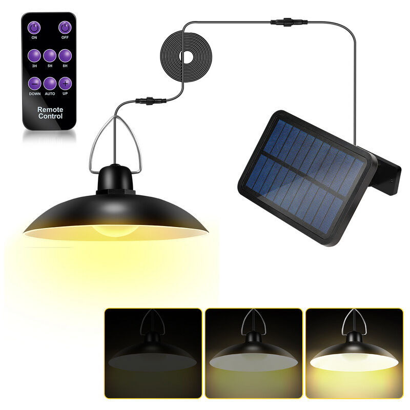 Lampada solare da esterno, lampadario solare a