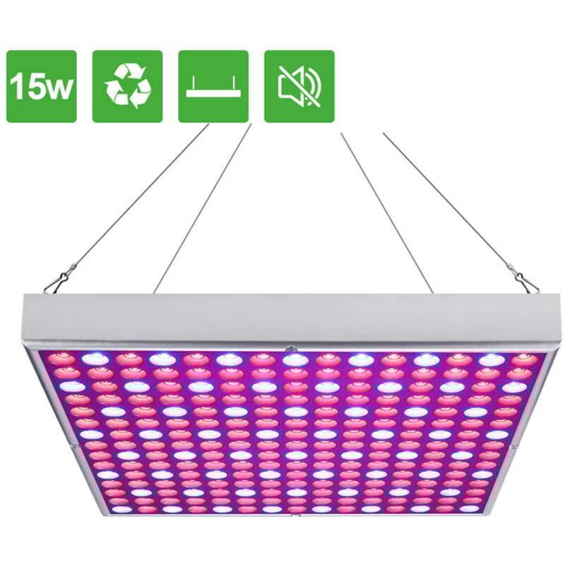 Randaco - einfeben Lampe pour Plantes 15 w Lampe de Croissance led pour Plantes d'intérieur avec Spectre Complet pour semis, hydroponique, Serre,