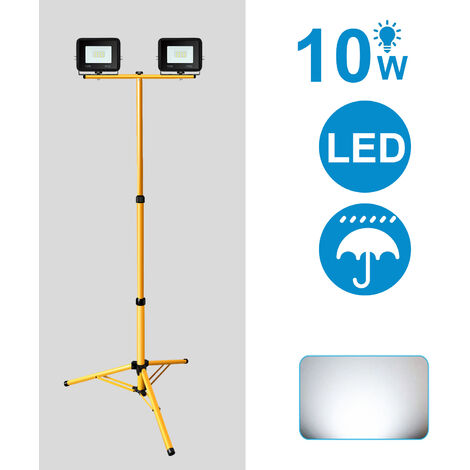Randaco LED Fluter mit Stativ Arbeitsleuchten Strahler Hotel Baustrahler Flutlicht