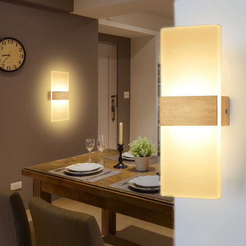 TolleTour LED Wandleuchte 12W Flurleuchte Innen Wandstrahler Wandlampe Außen Flurlampe Warmweiß