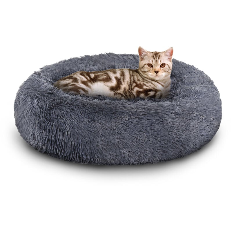 Letto per cani Letti per cani lavabili Cuscino morbido per gatti Letto per gatti Grigio scuro 80cm - Randaco