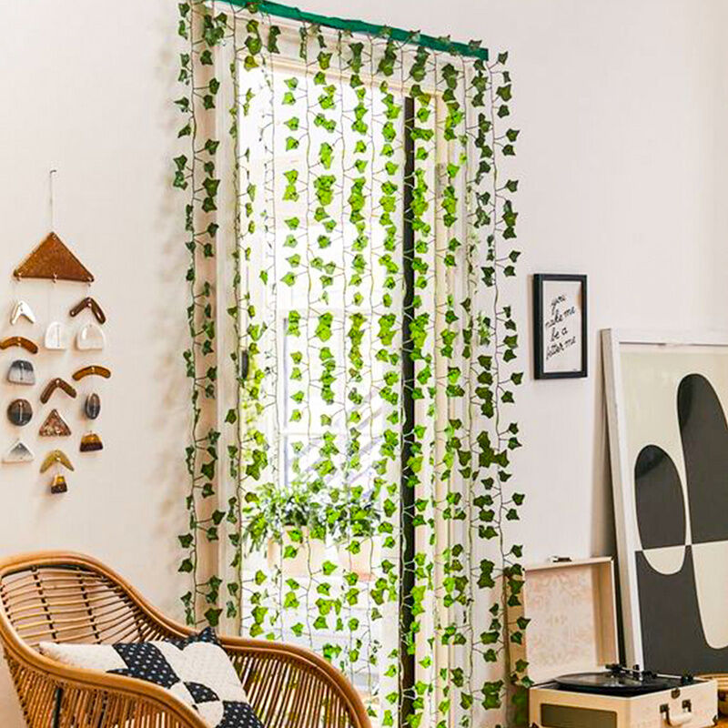 Lierre Guirlande 24 pièces Plantes Artificielles, Artificielle Lierre Plante Exterieur Faux Lierre, Artificiel Guirlande Vigne - Vert - Randaco