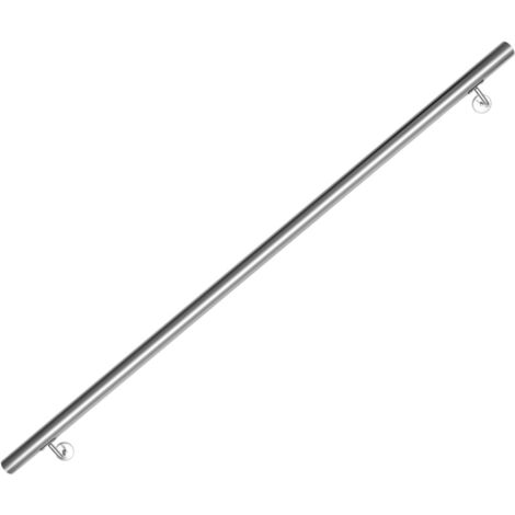 Randaco Main courante en acier inoxydable 150cm Rampe d'escalier Support mural