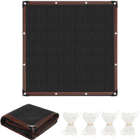 Randaco Malla de sombreo 300 x 300 cm de HDPE resistente, permeable al aire y resistente a los rayos UV, para terrazas y piscinas