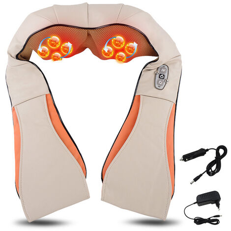 Randaco Massage Shiatsu à domicile Masseur original Épaules Voiture Massage du cou - Beige