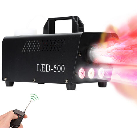 Randaco Nebelmaschine RGB Show 500W Smoke LED Nebel Effekt DJ Wireless Remote 13 farben