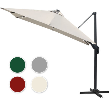 Randaco Ombrellone ecru con illuminazione LED – Modello grande per terrazza elegante